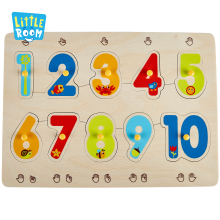 Removable Digit Wooden Educational Toy For Children Puzzle Wooden Toys With Fsc Certification